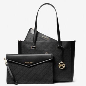 Michael Kors Maisie Large Logo 3-in-1 Tote Bag | Black